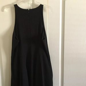 Jennifer Lopez Black Flare Hem Sleeveless Dress 14